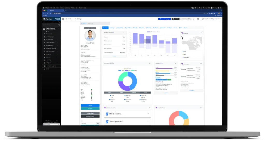 Advanced Customer Profile Dashboard with Performance Metrics and Analytics by WayMore platform